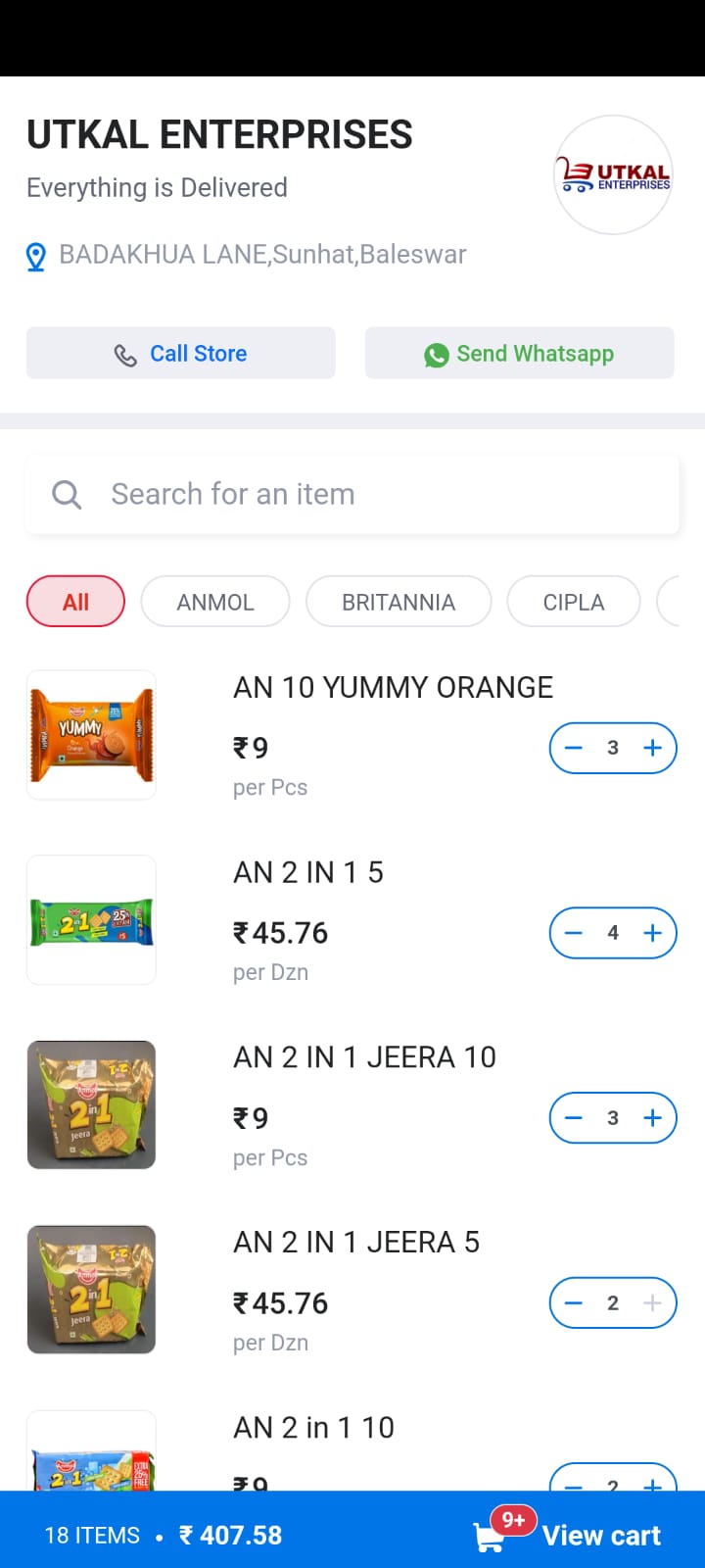 UTKAL B2B App Screenshot